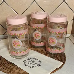 بانکه شیشه ای مدل رز 4 سایز پیشتازان