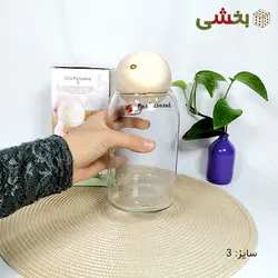 بانکه شیشه ای مدل درب چوبی پاشاسازه