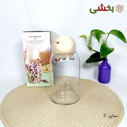بانکه شیشه ای مدل درب چوبی پاشاسازه