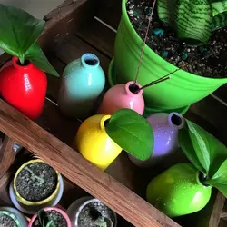 بطری ویال شیشه ای حجم 100 سی سی رنگی