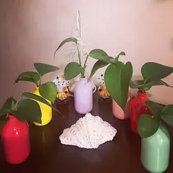 بطری ویال شیشه ای حجم 100 سی سی رنگی