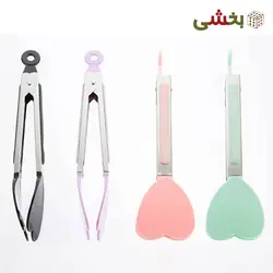 انبر سالاد و غذا دسته استيل قلبی او استايل