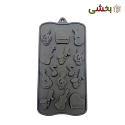 قالب سیلیکونی شکلات طرح سازهای موسیقی