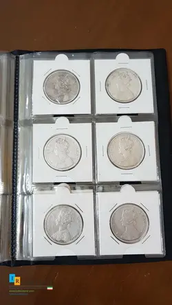 ۴۵عدد سکه خارجی قدیمی همگی نقره و اکثرا سکه های بسیار کمیاب مجموعه ای بسیار کمیاب