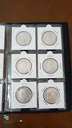 ۴۵عدد سکه خارجی قدیمی همگی نقره و اکثرا سکه های بسیار کمیاب مجموعه ای بسیار کمیاب