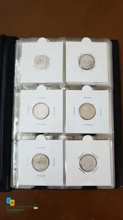 ۴۵عدد سکه خارجی قدیمی همگی نقره و اکثرا سکه های بسیار کمیاب مجموعه ای بسیار کمیاب