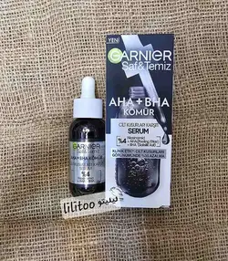 سرم زغال ضد لک گارنیر - AHA + BHA (ساخت ترکیه) - فروشگاه لیلیتو