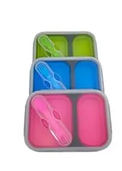 ظرف غذاخوری کوهنوردی سیلیکونی مدل BENTO