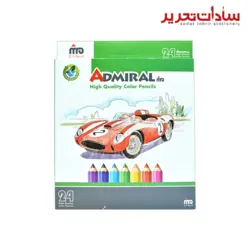 ADMIRAL کد 761C/24 مداد رنگي 24 رنگ جعبه مقوايي