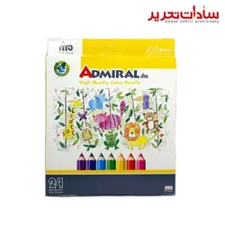ADMIRAL کد 761C/24 مداد رنگي 24 رنگ جعبه مقوايي