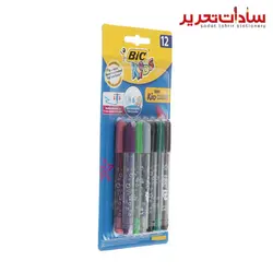 Bic ماژيک ميني 12 رنگ بليستري