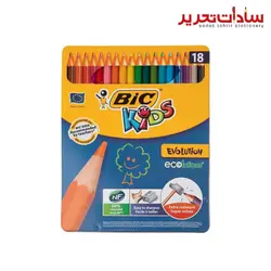 Bic مداد رنگي فلزي 18 رنگ
