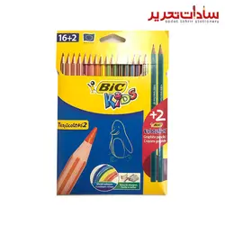 Bic مداد رنگي مقوايي 18 رنگ