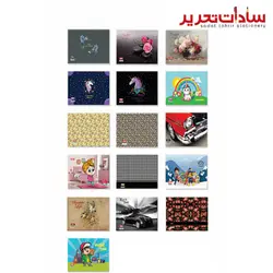 clips کد 0152 پوشه دکمه دار چاپي B5