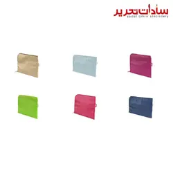 liam کد 3047 پوشه پارچه ای زیپ دار A5 طرح چرم