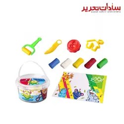 Looky خمیر بازی 5 رنگ سطلی