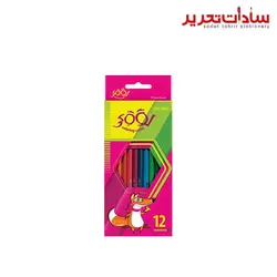 Looky مداد رنگي مقوايي 12 رنگ