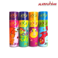 Looky مداد رنگي استوانه 24 رنگ