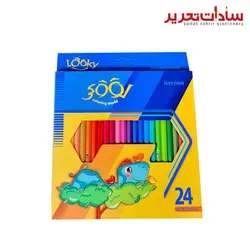Looky مداد رنگي مقوايي 24 رنگ