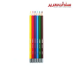 Looky مداد رنگي مقوايي 6 رنگ