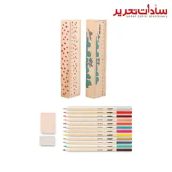 Mine کد 512 مداد رنگي چوبي 12 رنگ تيمبر