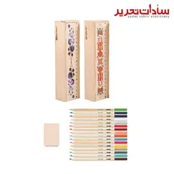 Mine کد 624 مداد رنگي چوبي 24 رنگ يونيک