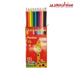 panter مداد رنگي مقوايي 12 رنگ