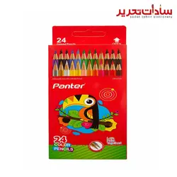 panter مداد رنگي مقوايي 24 رنگ