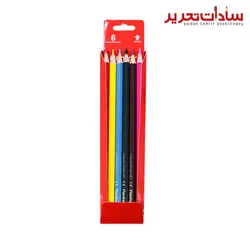 panter مداد رنگي مقوايي 6 رنگ