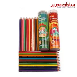 PICASSO مداد رنگي فلزي استوانه 24 رنگ