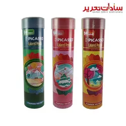 PICASSO مداد رنگي فلزي استوانه 24 رنگ