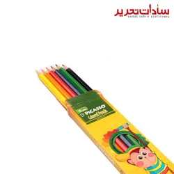 PICASSO مداد رنگي مقوايي 6 رنگ
