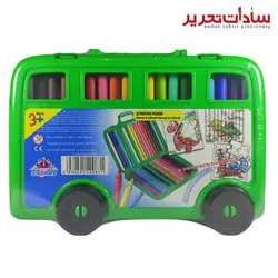 school fans کد 9274 ست ماژيک اتوبوسي 36 رنگ