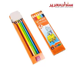 WOKE کد 06-9403 مداد 6 رنگ بلند مقوايي شش گوش
