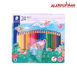 STAEDTLER مداد 24 رنگ فلزی Noris آلمانی 5