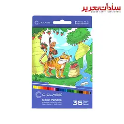 c.class مداد 36 رنگ مقوایی