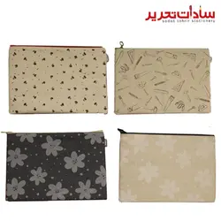 liam کد 3074 پوشه متقالی زیپ دار A4