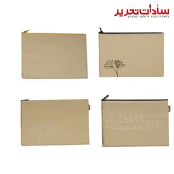 liam کد 3075 پوشه متقالی زیپ دار A5