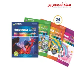 CORONA مداد 24 رنگ مقوايي