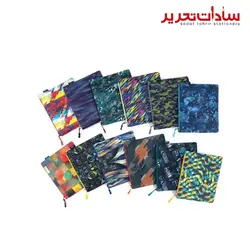 zoom کد 676509 پوشه پارچه ای زیپ دار A5 طرح دار