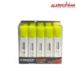 HAUSER ماژیک علامت زن زرد طلقی 10 عددی