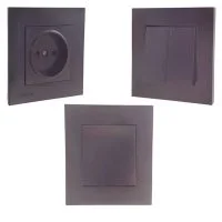 کلید و پریز خیام الکتریک مدل آرام (مشکی)