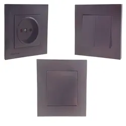 کلید و پریز خیام الکتریک مدل آرام (مشکی)