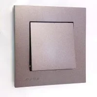 کلید و پریز خیام الکتریک مدل آرام (زغالی)