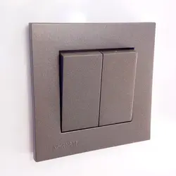 کلید و پریز خیام الکتریک مدل آرام (زغالی)