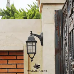 چراغ دیواری و آویز پارکی مدل مشبک