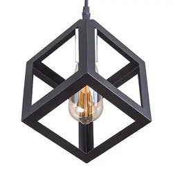 آویز مدرن طرح مکعب مشکی