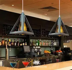 آویز مدرن سه شعله هرمی طوسی