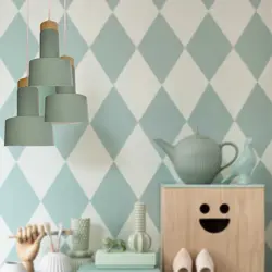 آویز فلزی سه شعله سبز مدل 7068/130/3