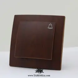 کلید و پریز خیام الکتریک مدل پرشین طرح چوب